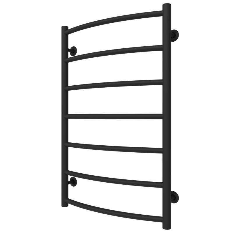 Водяной полотенцесушитель Arte Radiator Sora 500х800/7 нижнее подключение нержавеющая сталь черный SRW.80.50.7.B.O