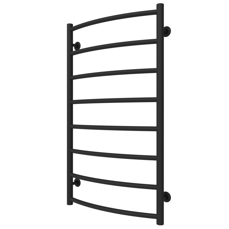 Водяной полотенцесушитель Arte Radiator Sora 500х900/8 правое подключение нержавеющая сталь черный SRW.90.50.8.B.R