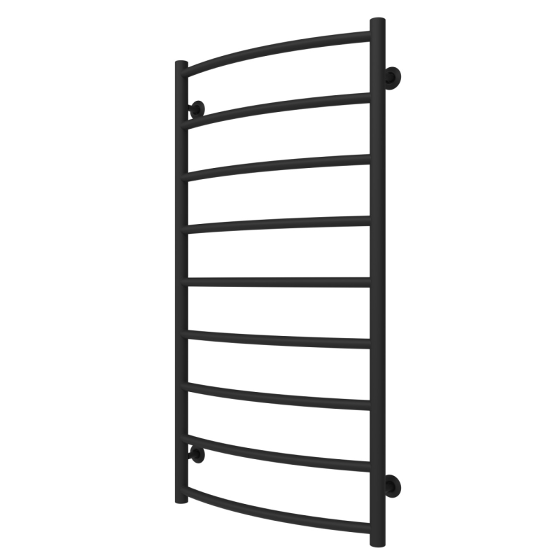 Водяной полотенцесушитель Arte Radiator Sora 500х1000/9 нижнее подключение нержавеющая сталь черный SRW.100.50.9.B.O