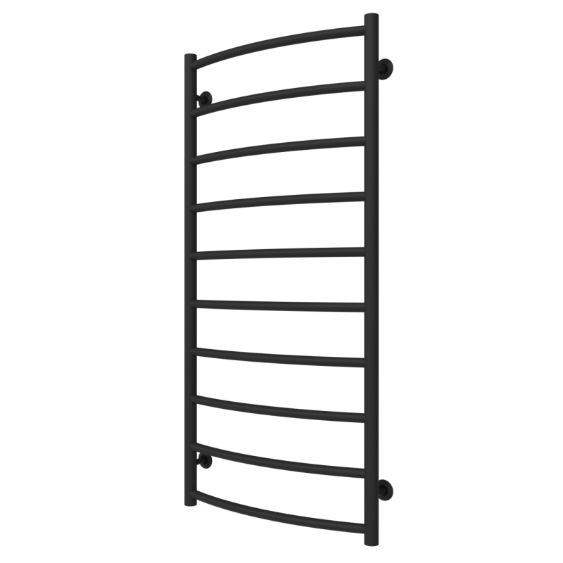 Водяной полотенцесушитель Arte Radiator Sora 500х1100/10 правое подключение нержавеющая сталь черный SRW.110.50.10.B.R