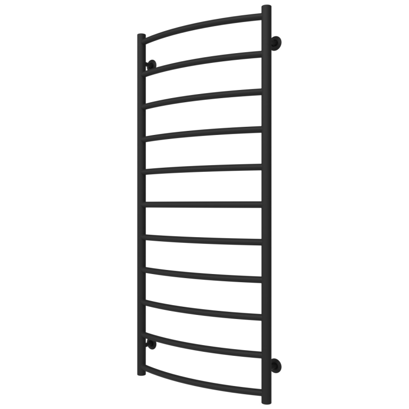 Водяной полотенцесушитель Arte Radiator Sora 500х1200/11 правое подключение нержавеющая сталь черный SRW.120.50.11.B.R