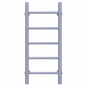 Водяной полотенцесушитель Arte Radiator Round 300х800/5 правое подключение нержавеющая сталь серый RDW.80.30.5.G.R
