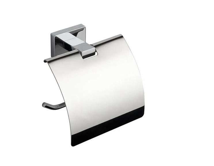 Держатель для туалетной бумаги VBI Mercury с крышкой металл хром VBI-040213CH