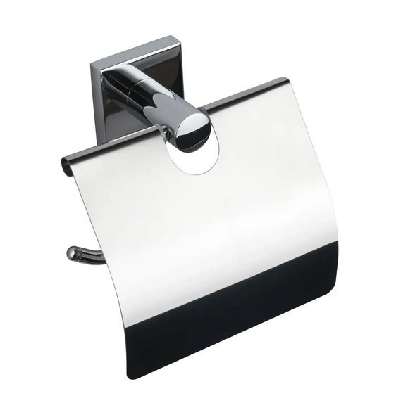 Держатель для туалетной бумаги VBI Saturn с крышкой металл хром VBI-040313CH