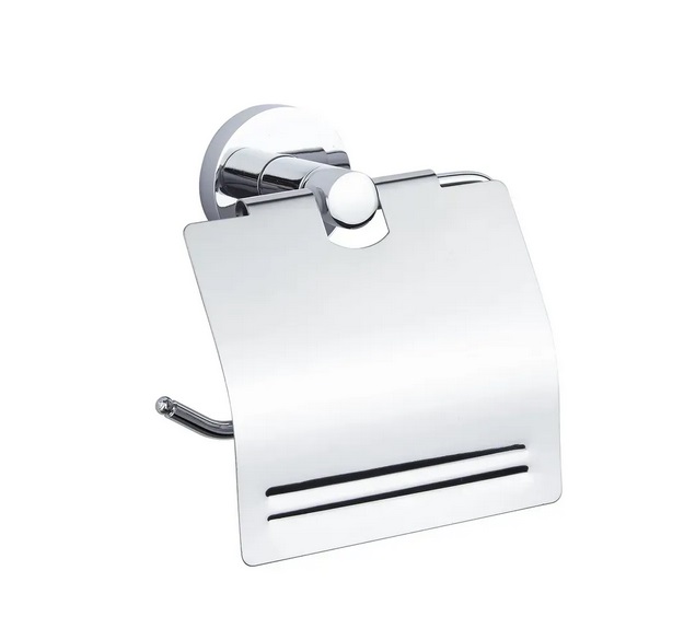 Держатель для туалетной бумаги VBI Venus с крышкой металл хром VBI-040013CH