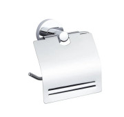 Держатель для туалетной бумаги VBI Venus с крышкой металл хром VBI-040013CH