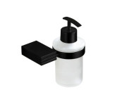 Диспенсер для жидкого мыла VBI Neptune с держателем черный VBI-040506BL