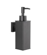 Диспенсер для жидкого мыла VBI Quadro с держателем черный VBI-040216BL
