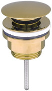 Донный клапан для раковины VBI click-clack латунь золото VBI-059000GL