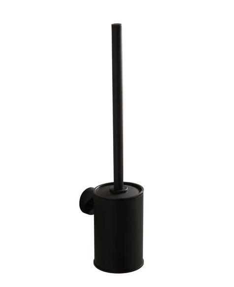Ершик для унитаза VBI Round с держателем черный VBI-049801BL
