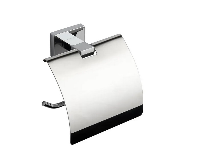 Тримач для туалетного паперу VBI Mercury з кришкою метал хром VBI-040213CH
