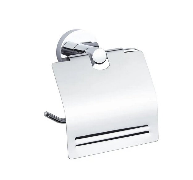 Тримач для туалетного паперу VBI Venus із кришкою метал хром VBI-040013CH