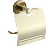 Тримач для туалетного паперу VBI Venus із кришкою метал золото VBI-040013GL