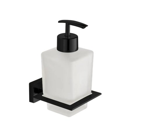 Диспенсер для рідкого мила VBI Mercury з утримувачем чорний VBI-040206BL