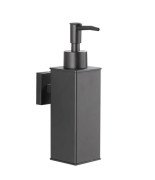 Диспенсер для рідкого мила VBI Quadro із тримачем чорний VBI-040216BL