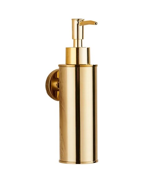 Диспенсер для жидкого мыла VBI Round с держателем золото VBI-040016GL