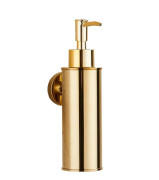 Диспенсер для рідкого мила VBI Round із держателем золото VBI-040016GL