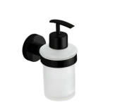Диспенсер для рідкого мила VBI Uranus із тримачем чорний VBI-040406BL