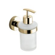 Диспенсер для жидкого мыла VBI Uranus с держателем золото VBI-040406GL