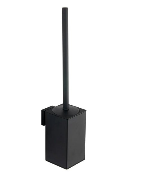 Йоршик для унітазу VBI Quadro з тримачем чорний VBI-040122BL