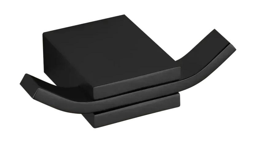 Гачок для ванної VBI Neptune подвійний метал чорний VBI-040502BL