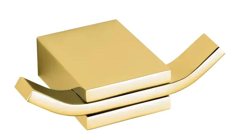 Крючок для ванной VBI Neptune двойной металл золото VBI-040502GL