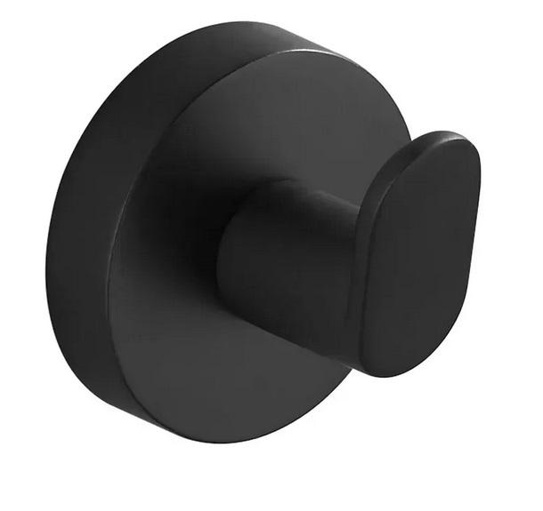 Гачок для ванної VBI Uranus одинарний метал чорний VBI-040401BL