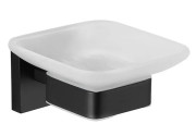 Мыльница для ванной VBI Jupiter с держателем черный VBI-040605BL