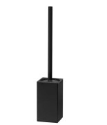 Ершик для унитаза VBI Quadro напольный черный VBI-040121BL