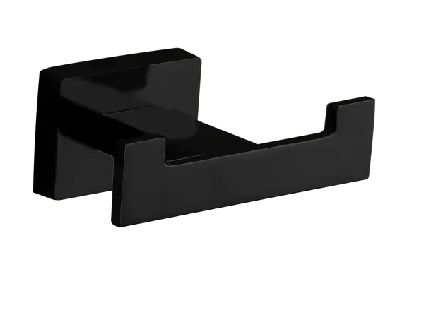 Гачок для ванної VBI Mercury подвійний метал чорний VBI-040202BL