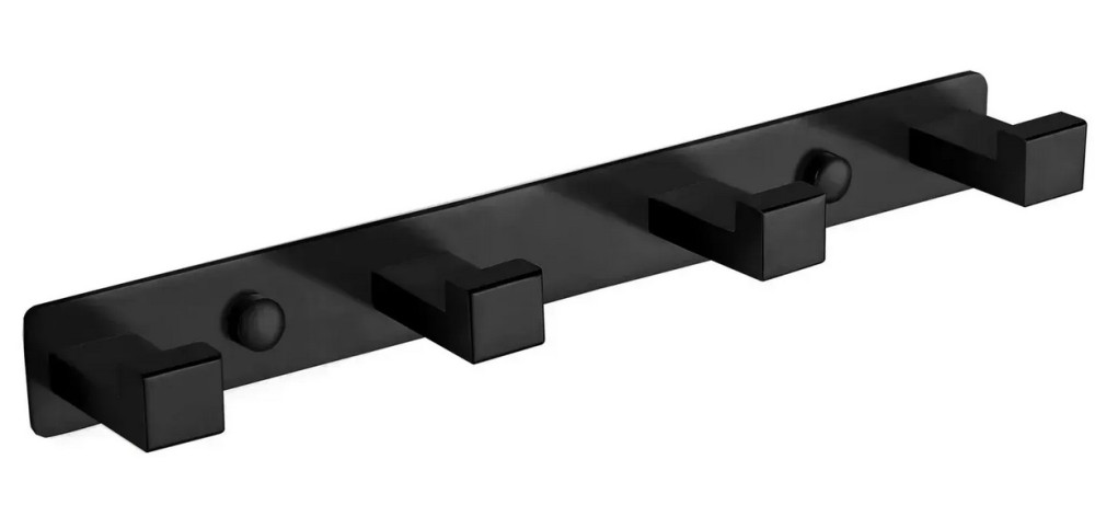 Крючок для ванной VBI Quadro латунь черный VBI-049704BL