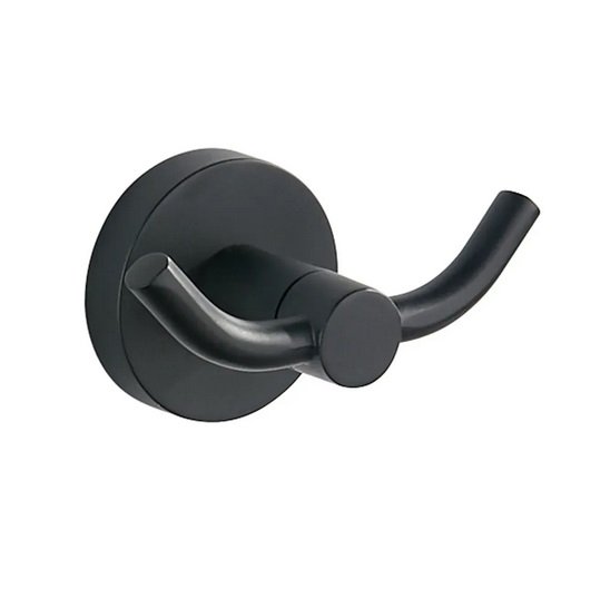 Крючок для ванной VBI Venus двойной металл черный VBI-040002BL