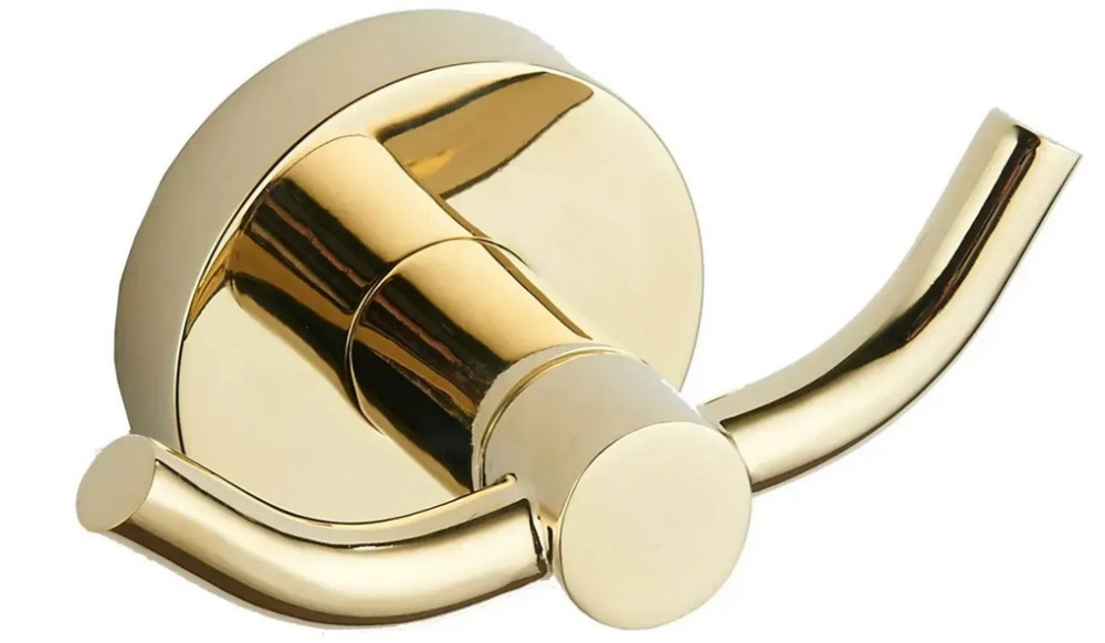 Крючок для ванной VBI Venus двойной металл золото VBI-040002GL