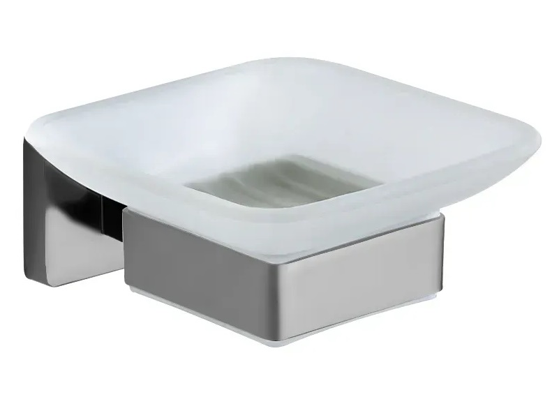 Мыльница для ванной VBI Mars с держателем никель VBI-040105NI