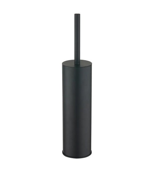 Ершик для унитаза VBI Round M напольный черный VBI-040420BL