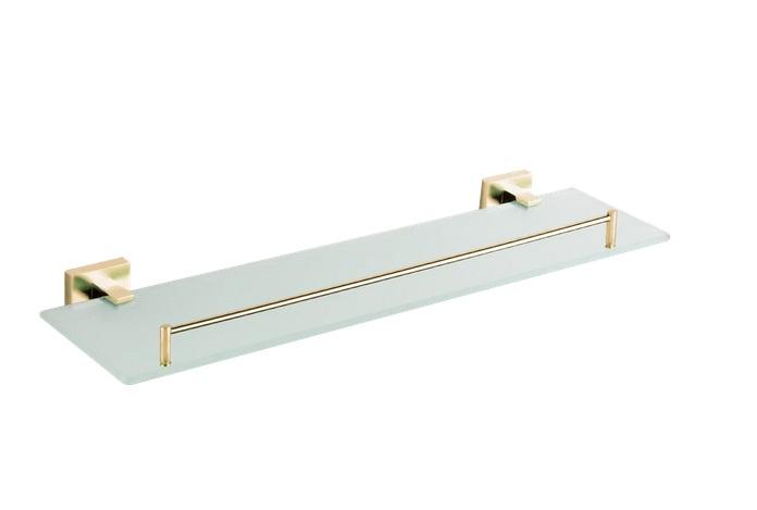 Полочка для ванной VBI Mars металл/матовое стекло матовое золото VBI-040109BG