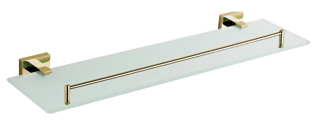 Полочка для ванной VBI Mars металл/матовое стекло золото VBI-040109GL