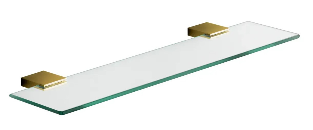 Полиця для ванної VBI Neptune метал/матове скло золото VBI-040509GL