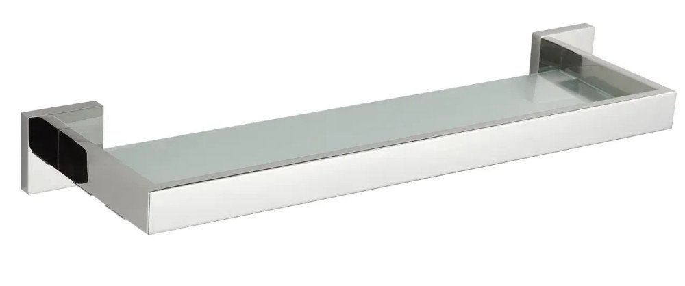 Полочка для ванной VBI Jupiter металл/матовое стекло хром VBI-040609CH