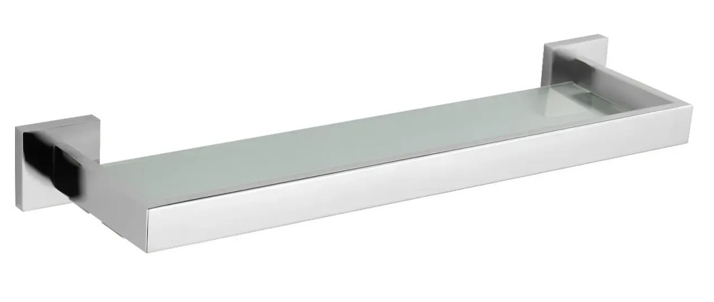 Полочка для ванной VBI Jupiter металл/матовое стекло никель VBI-040609NI