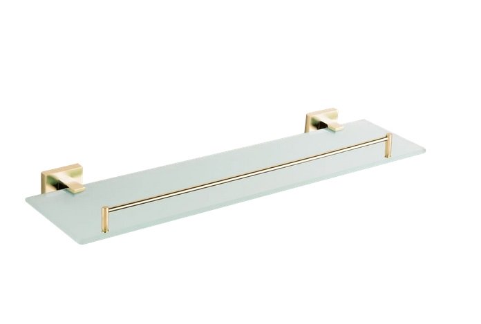 Полиця для ванної VBI Mars метал/матове скло матове золото VBI-040109BG