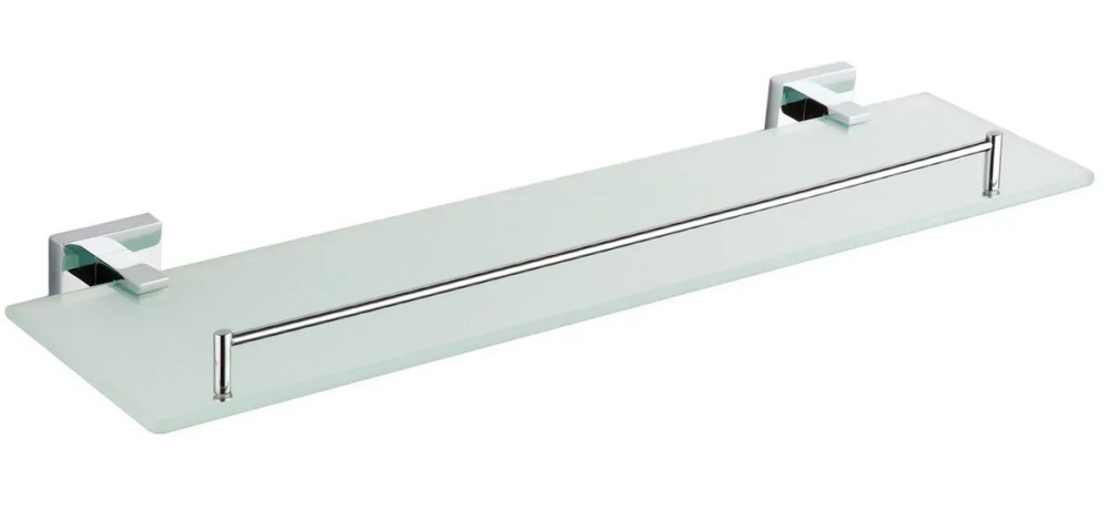 Полиця для ванної VBI Mars метал/матове скло хром VBI-040109CH