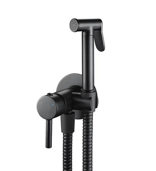 Гигиенический душ со смесителем VBI Milano черный VBI-050105BL