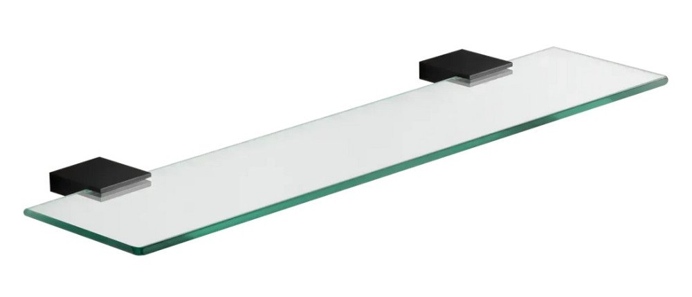 Полиця для ванної VBI Neptune метал/матове скло чорний VBI-040509BL