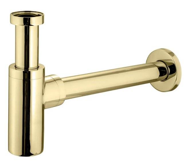 Сифон для раковины VBI универсальный латунь золото VBI-059100GL