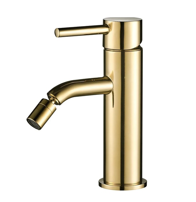 Смеситель для биде VBI Milano однорычажный золото VBI-050104GL