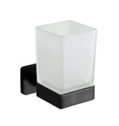 Стакан для зубных щеток VBI Mars с держателем черный VBI-040104BL