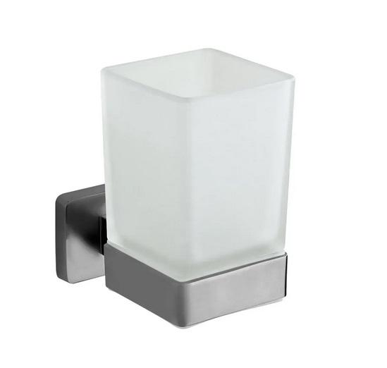 Склянка для зубних щіток VBI Mars з тримачем нікель VBI-040104NI