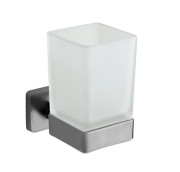 Стакан для зубных щеток VBI Mars с держателем никель VBI-040104NI