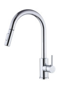 Смеситель для кухни VBI Flusso однорычажный с выдвижной лейкой хром VBI-055000CH